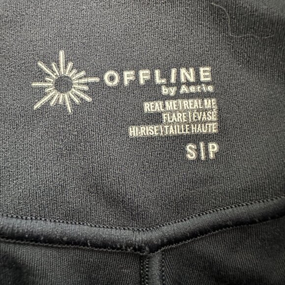 Offline by Aerie Real Me Hi-Rise Flare Leggings Dark Blue Women's Small - Picture 4 of 5